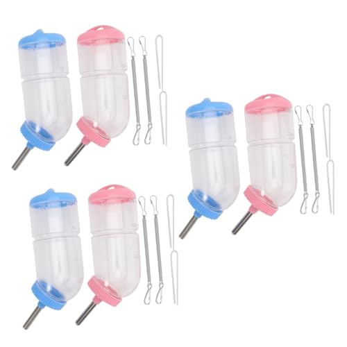 Housoutil 6stücke Wasserspender Für Haustiere Transparente Trinkflasche Mit Kugelventil Geeignet Für Kaninchen Meerschweinchen Und Andere Kleintiere Zufällige Farben Housoutil 6stücke Wasserspender Für Haustiere Transparente Trinkflasche Mit Kugelventil Geeignet Für Kaninchen Meerschweinchen Und Andere Kleintiere Zufällige Farben von Housoutil