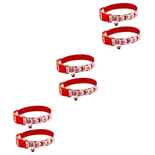 Housoutil 6 STK Für Kleine Hunde Haustierbedarf Haargummihalter Nylonkragen Zubehör Für Das Weihnachtsfest Katzenhalsbänder Für Katzen Reise Hamsterkäfig Einstellen Weihnachten Housoutil 6 STK Für Kleine Hunde Haustierbedarf Haargummihalter Nylonkragen Zubehör Für Das Weihnachtsfest Katzenhalsbänder Für Katzen Reise Hamsterkäfig Einstellen Weihnachten von Housoutil
