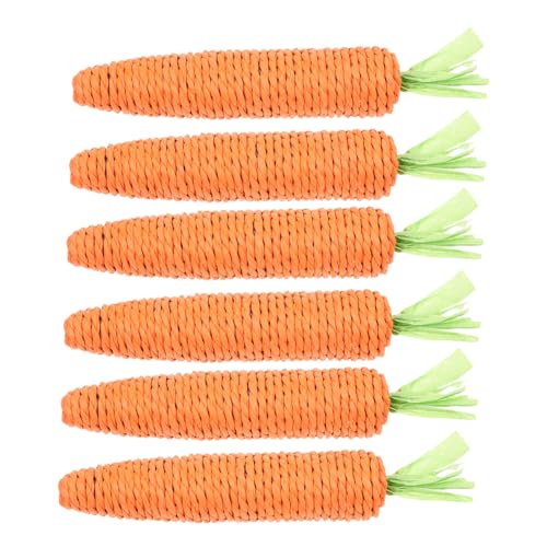 Housoutil Spielzeug Beißseile 6er Pack Seil Karottenspielzeug für Katzen Pflegespielzeug für Katzen Housoutil Spielzeug Beißseile 6er Pack Seil Karottenspielzeug für Katzen Pflegespielzeug für Katzen von Housoutil