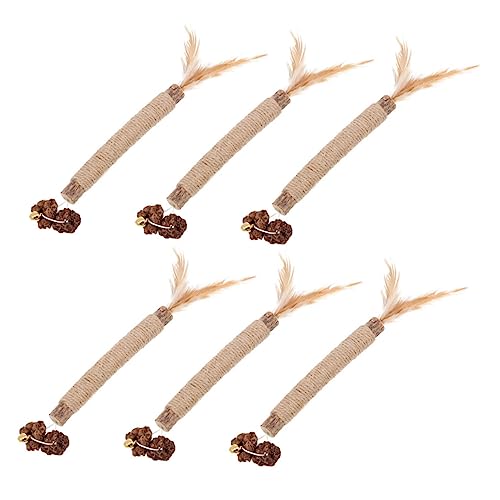Housoutil 6 Stücke Katze Kauen Stick für Zahnen Spaß Interaktive Haushalt Kätzchen Spielzeug Tragbare Kauen Zubehör Housoutil 6 Stücke Katze Kauen Stick für Zahnen Spaß Interaktive Haushalt Kätzchen Spielzeug Tragbare Kauen Zubehör von Housoutil