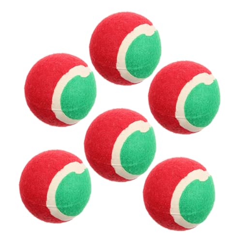 Housoutil 6er-Pack Weihnachts-tennisspielzeug Für Hunde Hundespielzeug-Bundle Beißspielzeug Haustier-Tennis Hundesport Hundespielzeug Housoutil 6er-Pack Weihnachts-tennisspielzeug Für Hunde Hundespielzeug-Bundle Beißspielzeug Haustier-Tennis Hundesport Hundespielzeug von Housoutil