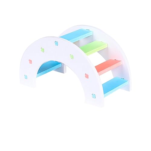 Housoutil Rainbow Bridge Hamster Spielzeug Bunte Brücke Für Kleine Haustiere Fördert Bewegung Und Geschicklichkeit Für Hamster Und Andere Kleintiere von Housoutil
