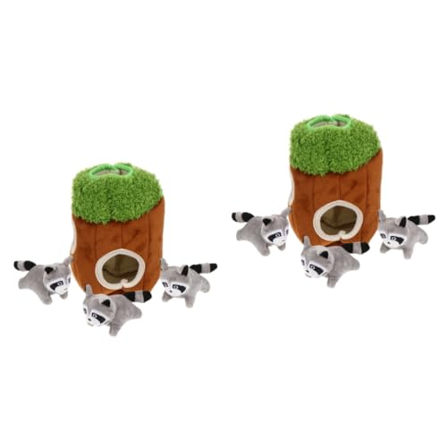 Housoutil 2sets Interaktive Plüsch Waschbär Hund Spielzeug Pet Molaren Liefert Spaß Hund Spielzeug 4 Stücke * 2 Housoutil 2sets Interaktive Plüsch Waschbär Hund Spielzeug Pet Molaren Liefert Spaß Hund Spielzeug 4 Stücke * 2 von Housoutil