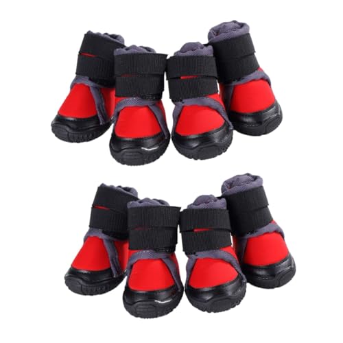 Housoutil 2 Sets Warme Outdoor-hundeschuhe – Rot Größe 45 Haustierschuhe Für Und Läufe 4 Stück X 2 Housoutil 2 Sets Warme Outdoor-hundeschuhe – Rot Größe 45 Haustierschuhe Für Und Läufe 4 Stück X 2 von Housoutil