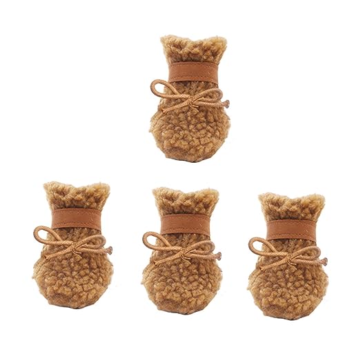 Housoutil 8 Hundeschuhe Schneestiefel Pfotensocken für Welpen im Freien Kurze Winterschuhe für Hunde Dog Shoes Plüschtiere ausgestopfter Welpe Outdoor-Schuhe für Hunde Housoutil 8 Hundeschuhe Schneestiefel Pfotensocken für Welpen im Freien Kurze Winterschuhe für Hunde Dog Shoes Plüschtiere ausgestopfter Welpe Outdoor-Schuhe für Hunde von Housoutil
