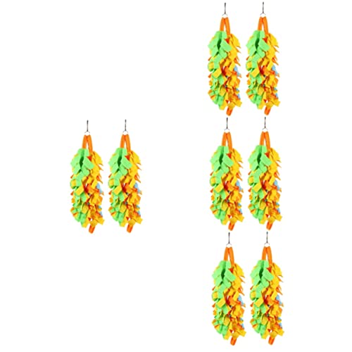 Housoutil 8 STK Schaukelspielzeug Beißspielzeug für Papageien Kauspielzeug Spielzeuge hängendes Hamsterspielzeug Papageienspielzeug beissen Meerschweinchen Zubehör Hängebrücke Hamsterkäfig von Housoutil