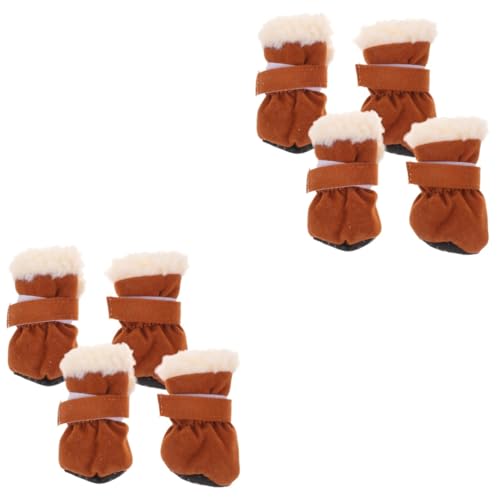 Housoutil 8 STK Schneestiefel für Haustiere Winterschuhe für Hunde pet paw Hundepfoten Schutzstiefel Hundepfoten Schutzschuhe Hundepfoten Winterschuhe warm halten Schlittenhund Zaubergürtel Housoutil 8 STK Schneestiefel für Haustiere Winterschuhe für Hunde pet paw Hundepfoten Schutzstiefel Hundepfoten Schutzschuhe Hundepfoten Winterschuhe warm halten Schlittenhund Zaubergürtel von Housoutil