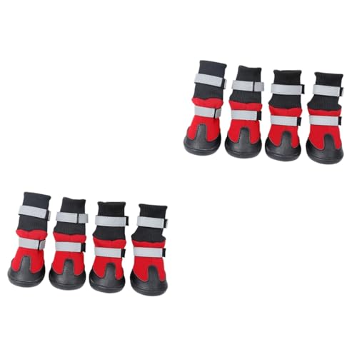 Housoutil 8 STK Schneestiefel Für Haustiere Haustier Pfote Schneeschuhe Für Welpen Schneeschuhe Für Haustiere Atmungsaktive Wanderschuhe Für Hunde Reflektierende Bänder Welpenschuhe Winter Housoutil 8 STK Schneestiefel Für Haustiere Haustier Pfote Schneeschuhe Für Welpen Schneeschuhe Für Haustiere Atmungsaktive Wanderschuhe Für Hunde Reflektierende Bänder Welpenschuhe Winter von Housoutil