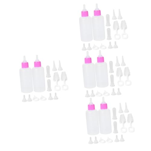 Housoutil 8sätze Pet Milchflaschen Set Für Kleine Haustiere Teiliges Set Leicht Zu Reinigen Wiederverwendbar Für Welpen Kätzchen Und Sicher Und Gesund Für Tier von Housoutil
