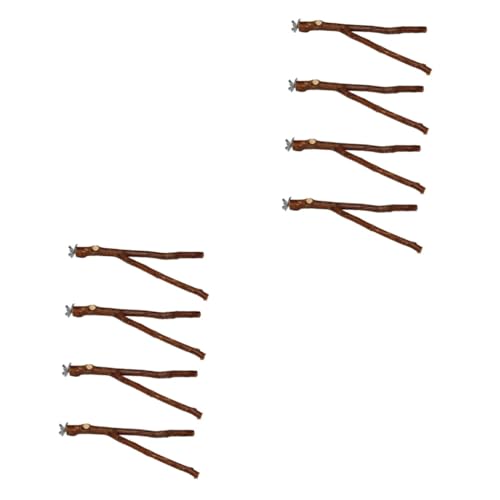 Housoutil 2sets Holz Vogel Stehen Barsch Spielzeug für Sittich Käfig Zubehör Vogel Schleifen Stange 4 Stücke * 2 Housoutil 2sets Holz Vogel Stehen Barsch Spielzeug für Sittich Käfig Zubehör Vogel Schleifen Stange 4 Stücke * 2 von Housoutil