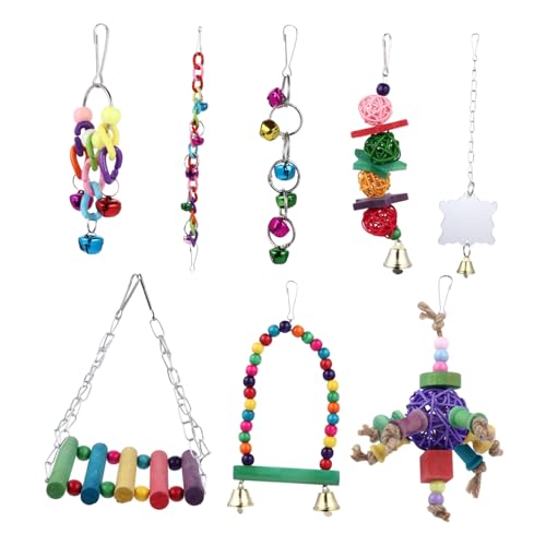 Housoutil 8St Papagei Spielzeug Trittleiter Papageienspielzeug Kletterleiter für Papageien Spielzeuge Schaukelspielzeug Papagei Haustier-Vogel-Schaukel-Spielzeug beissen die Schaukel Plastik Housoutil 8St Papagei Spielzeug Trittleiter Papageienspielzeug Kletterleiter für Papageien Spielzeuge Schaukelspielzeug Papagei Haustier-Vogel-Schaukel-Spielzeug beissen die Schaukel Plastik von Housoutil