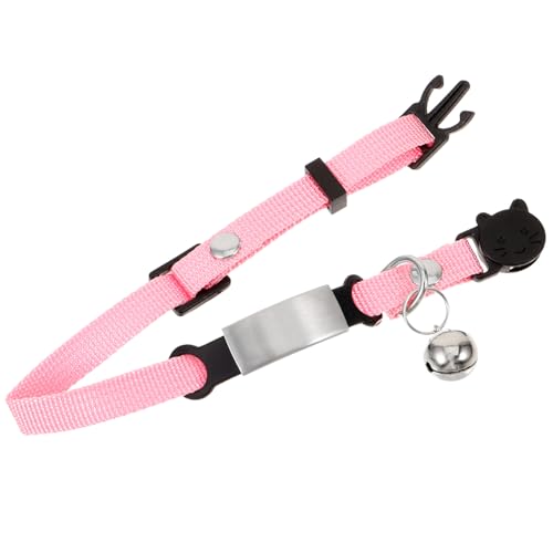 Housoutil Katzenhalsband Aus Verstellbar Mit Namensschild Und Sicherheitsverschluss Atmungsaktiv Und Hautfreundlich Für Katzen Und Hunde von Housoutil