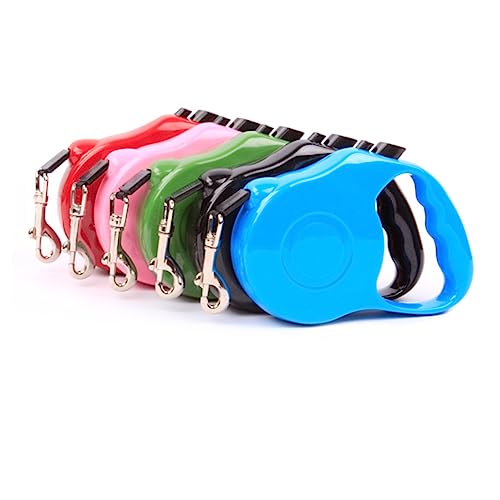 Housoutil Automatische Hundeleine Ausziehbar Ergonomisches Design Für Kleine Hunde Und Katzen Bis Rote Farbe Komfortabler Griff Verhedderungsfrei von Housoutil