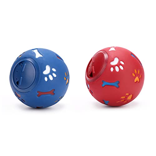 Housoutil Leckerli-spenderball Leckerli-kauball Für Hunde Leckerliball Für Puzzle-leckerli-Ball Lebensmittelausgabeball Leckendes Lebensmittelspielzeug Hundefutterball Knochen Großer Hund von Housoutil