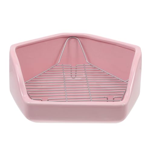 Housoutil Fünfeckige Hasentoilette Keramik-Hasentoilette Rosafarbene Keramik-Ecktoilettenbox Extra Große Gewichtstoilette Für Haustiere Hamster Meerschweinchen Chinchilla Housoutil Fünfeckige Hasentoilette Keramik-Hasentoilette Rosafarbene Keramik-Ecktoilettenbox Extra Große Gewichtstoilette Für Haustiere Hamster Meerschweinchen Chinchilla von Housoutil