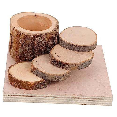 Housoutil Holzleiterspielzeug Für Kleintiere Hamster-kletterplattform Mit Futternapf Holz-backenzahnspielzeug Für Hamster von Housoutil