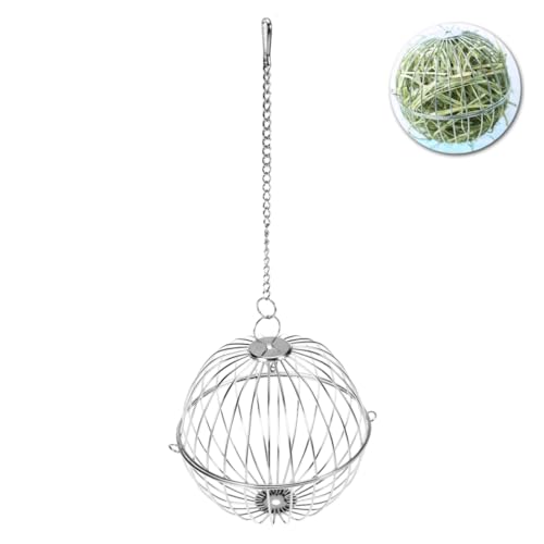 Housoutil Katzentoilette Heu-futterspender 13 cm Edelstahl Spender Lustiges Spielzeug Für Chinchillas Meerschweinchen Housoutil Katzentoilette Heu-futterspender 13 cm Edelstahl Spender Lustiges Spielzeug Für Chinchillas Meerschweinchen von Housoutil