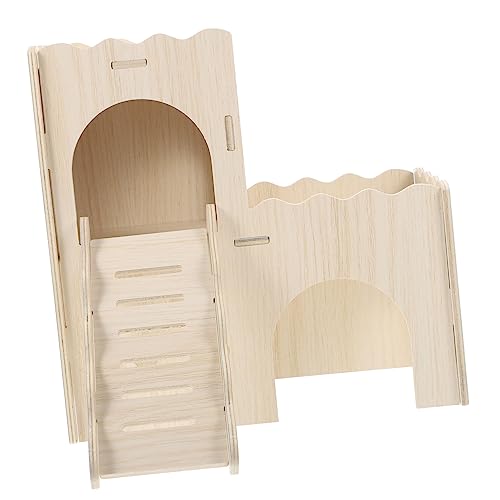 Housoutil Wellenburg Aus Holz Für Hamster Meerschweinchenhütte Leiter Und Plattform Housoutil Wellenburg Aus Holz Für Hamster Meerschweinchenhütte Leiter Und Plattform von Housoutil