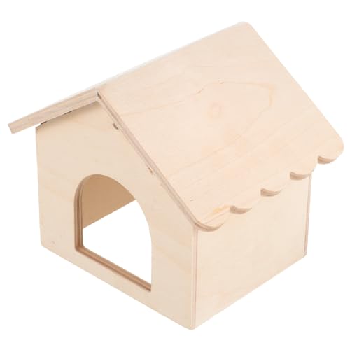 Housoutil Entzückendes Hölzernes Rattenversteck Lebensraum Versteck Burg Für Hamster Chinchilla von Housoutil