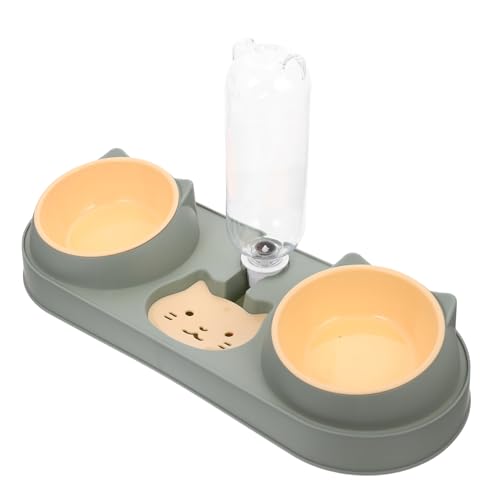 Housoutil Haustier Doppelnapf Futternapf Katzenwasser Spender für Wassernapf für pet Feeder pet Supplies katzenfutter Hundefutter Automatischer wasserspender für von Housoutil