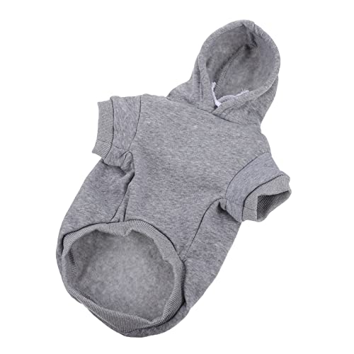 Housoutil Winter Dog Hoodie Aus Polyester Bequemer Haustier-Hoodie Für Hunde Graue Basic-Variante Für Fotos Und Kalte Tage Housoutil Winter Dog Hoodie Aus Polyester Bequemer Haustier-Hoodie Für Hunde Graue Basic-Variante Für Fotos Und Kalte Tage von Housoutil