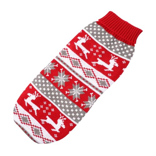 Housoutil Haustier-Pullover Weihnachtspullover Weihnachten Pulli Hunde Pulli Katze Winterstrick Haustierkleidung Kleider Party-Hundekleidung Haustierzubehör Haustier Hund Mantel Stricken rot Housoutil Haustier-Pullover Weihnachtspullover Weihnachten Pulli Hunde Pulli Katze Winterstrick Haustierkleidung Kleider Party-Hundekleidung Haustierzubehör Haustier Hund Mantel Stricken rot von Housoutil