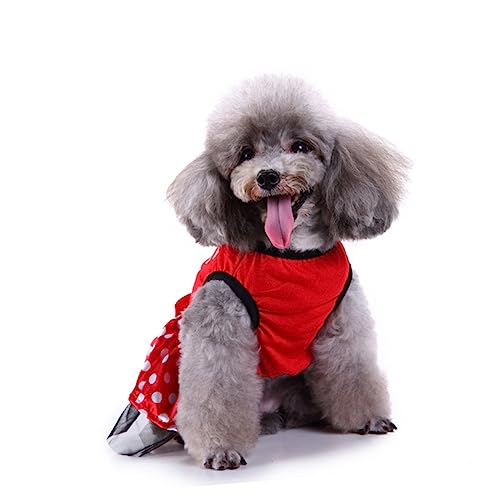 Housoutil Haustier Weihnachtskleid Katze Weihnachten Weihnachtswelpenkostü weihnachtskostü Hunde hundeschal Weihnachten formelle Kleidung Kleider Partykleidung für Haustiere pet-Rock rot Housoutil Haustier Weihnachtskleid Katze Weihnachten Weihnachtswelpenkostü weihnachtskostü Hunde hundeschal Weihnachten formelle Kleidung Kleider Partykleidung für Haustiere pet-Rock rot von Housoutil