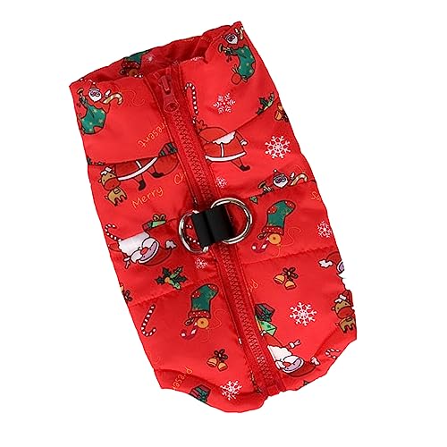 Housoutil Weiche Warme Baumwollweste Mit Weihnachtsmann- Hundemantel Outdoor-Sportweste Schneeanzug Für Haustiere Größe Housoutil Weiche Warme Baumwollweste Mit Weihnachtsmann- Hundemantel Outdoor-Sportweste Schneeanzug Für Haustiere Größe von Housoutil