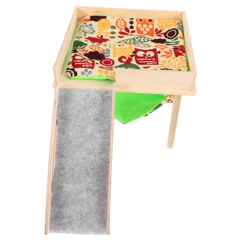 Housoutil Ganzjahres-hausbett Aus Holz Mit Schaukelleiter Für Hamster Und Ratten Housoutil Ganzjahres-hausbett Aus Holz Mit Schaukelleiter Für Hamster Und Ratten von Housoutil