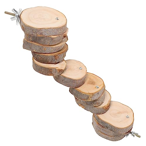 Housoutil Holzleiter Für Vögel Und Nagetiere Einstellbare Spielzeugleiter Für Papageien Und Hamster Klettern Und Spielen Im Käfig Housoutil Holzleiter Für Vögel Und Nagetiere Einstellbare Spielzeugleiter Für Papageien Und Hamster Klettern Und Spielen Im Käfig von Housoutil