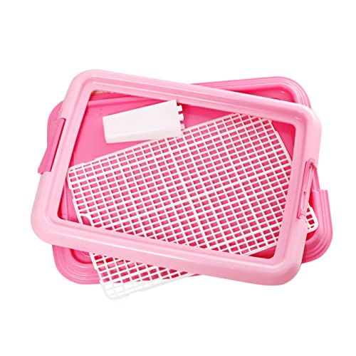 Housoutil Haustierbedarf Gitter-Stil Haustiertoilette Für Das Töpfchentraining Kunststoff Indoor-hundetoilette Katzen- Und Welpentoiletten-trainingshilfe 48x36cm von Housoutil