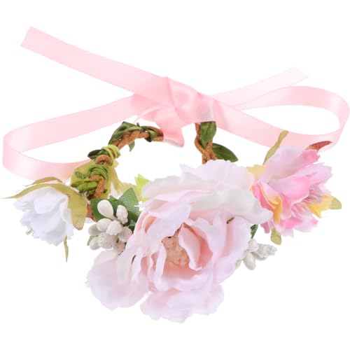 Housoutil Hundehalsband für Hochzeit, Hochzeit, Hochzeit, Simulation, Blume, Katzenhalsband, Kronen-Stirnband für Katze, Welpen, Hochzeit, Geburtstag, Party, Foto-Requisiten von Housoutil