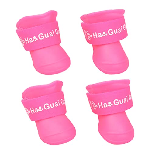 Housoutil Welpenschuhe Hündchen-Regenstiefel Regenschuhe Aus Gummi Schneeschuhe Für Hunde Winterschuhe Für Hunde Latex-überschuhe Für Regen Haustier rutschfeste Socken Housoutil Welpenschuhe Hündchen-Regenstiefel Regenschuhe Aus Gummi Schneeschuhe Für Hunde Winterschuhe Für Hunde Latex-überschuhe Für Regen Haustier rutschfeste Socken von Housoutil