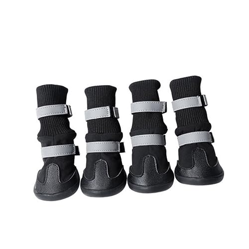 Housoutil Schneestiefel Hunde Regenstiefel Schutzsohle Größe M Schwarze Haustierschuhe Für Hunde Zum Wandern Und Laufen Housoutil Schneestiefel Hunde Regenstiefel Schutzsohle Größe M Schwarze Haustierschuhe Für Hunde Zum Wandern Und Laufen von Housoutil
