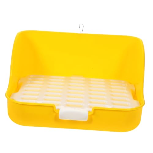 Housoutil Toilettenbox für Häschen Haustierbedarf Toilette Großer Platz – Bodennetz Gelb Housoutil Toilettenbox für Häschen Haustierbedarf Toilette Großer Platz – Bodennetz Gelb von Housoutil