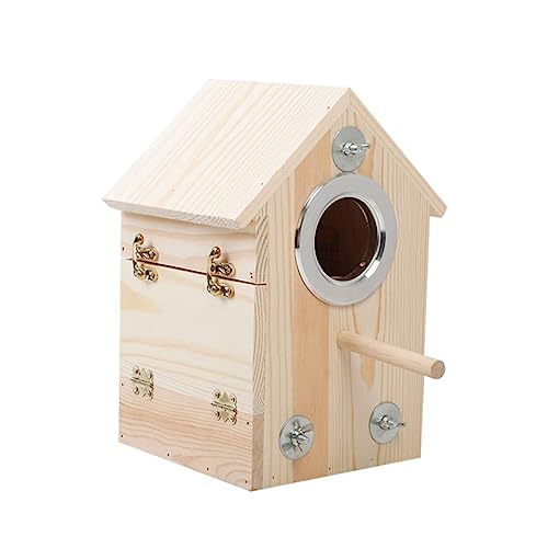 Housoutil Box Vogelhaus Inkubator Brüterei Für Innen Papageien Käfig Vogel Kleine Vögel Haustier Outdoor Vogelhaus Paarungsmaterial Voliere Inkubation Vogel Nisthaus Holz Housoutil Box Vogelhaus Inkubator Brüterei Für Innen Papageien Käfig Vogel Kleine Vögel Haustier Outdoor Vogelhaus Paarungsmaterial Voliere Inkubation Vogel Nisthaus Holz von Housoutil