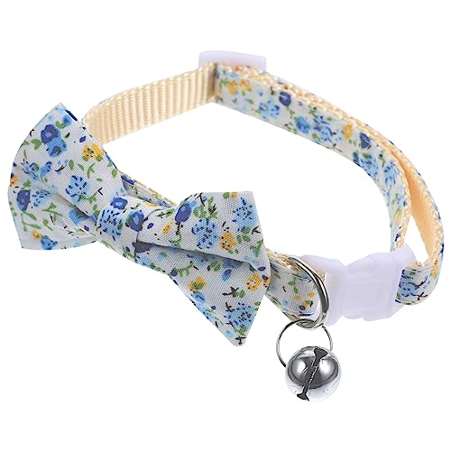 Housoutil Schickes Hundehalsband Mit Cartoon- Und Fliege Leicht Verstellbar Für Katzen Kätzchen Und Sicher von Housoutil