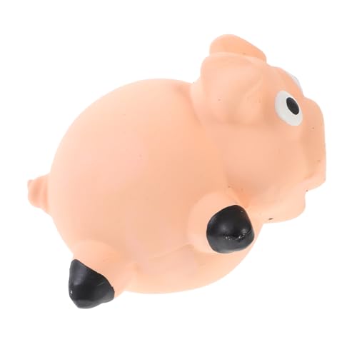 Housoutil Hundespielzeug Latex Für Kleine Und Große Hunde Quietschendes Kauspielzeug Form Eines Süßen Schweins Für Zahnpflege Leicht Zu Reinigen von Housoutil