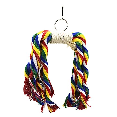 Housoutil Hängendes Papagei-Spielzeug Vogel-beißspielzeug Baumwollseil Papagei-kauspielzeug für Haustier-Vogel-Spiel Housoutil Hängendes Papagei-Spielzeug Vogel-beißspielzeug Baumwollseil Papagei-kauspielzeug für Haustier-Vogel-Spiel von Housoutil