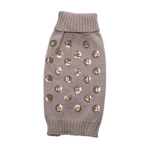 Housoutil Hundepullover Warmer Haustiermantel Für Den Herbst Kleidung Für Den Waschraum Platz Größe M Grau von Housoutil