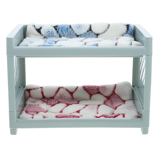 Housoutil Meerschweinchen-Etagenbett Mit 2 Matten Chinchillas Doppelschichtiges Bett Eckversteck Kleintier-Einstreu Spielzeug Käfigzubehör Für Hamster Igel Zuckergleiter Housoutil Meerschweinchen-Etagenbett Mit 2 Matten Chinchillas Doppelschichtiges Bett Eckversteck Kleintier-Einstreu Spielzeug Käfigzubehör Für Hamster Igel Zuckergleiter von Housoutil