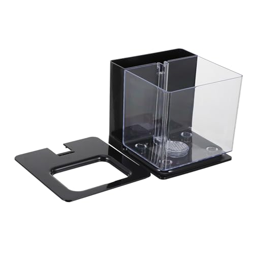 Housoutil Kleiner Selbstreinigender Fischtank Aus Acryl Transparentes Aquarium Für Wohnräume Büro Und Aquarienpflanzen Für Garnelen Guppys Wassergärten von Housoutil