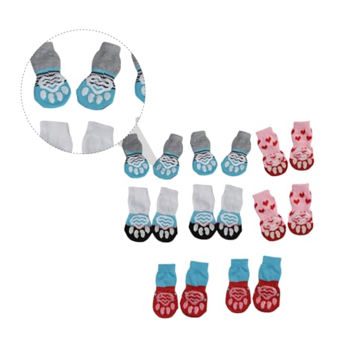 Housoutil 16 Paar Haustierschuhe Modische Socken Für Haustiere Baumwolle Bequem Und Warm Für Katzen Und Hunde Housoutil 16 Paar Haustierschuhe Modische Socken Für Haustiere Baumwolle Bequem Und Warm Für Katzen Und Hunde von Housoutil