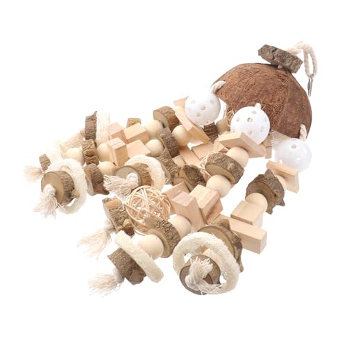 Housoutil Papagei Spielzeug Kauspielzeug Sittich Papageienbissspielzeug Spielzeuge Papageienkäfigspielzeug Haustier-Papageienspielzeug Protokoll Vogel liefert hölzern Housoutil Papagei Spielzeug Kauspielzeug Sittich Papageienbissspielzeug Spielzeuge Papageienkäfigspielzeug Haustier-Papageienspielzeug Protokoll Vogel liefert hölzern von Housoutil
