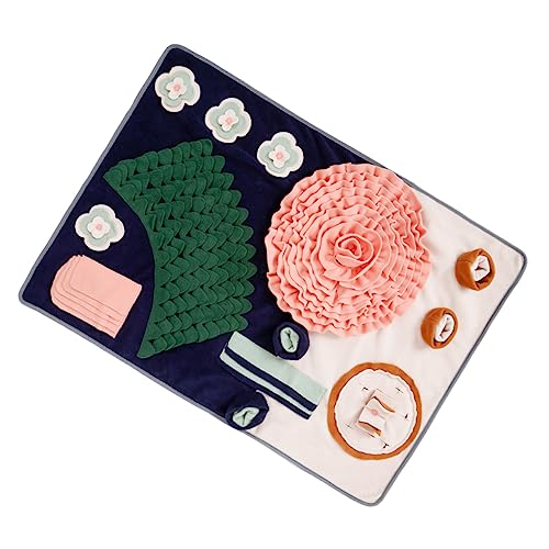 Housoutil Puzzle-Spielzeug Pet Sniffing Pad Spielzeug Filzstoff Haustier Reisen Hündchen Lernspielzeug Housoutil Puzzle-Spielzeug Pet Sniffing Pad Spielzeug Filzstoff Haustier Reisen Hündchen Lernspielzeug von Housoutil