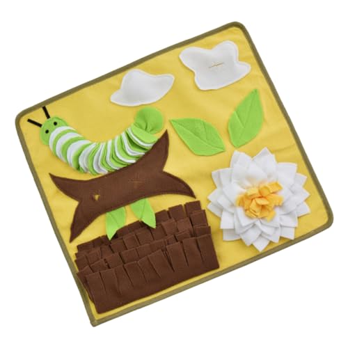 Housoutil Haustier-spielmatte Hundefutter-pad Hundebissmatte Geschmeidige Schnüffelmatte Haustier-schnüffelmatte von Housoutil