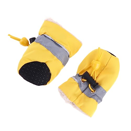 Housoutil winterliche hundestiefel Welpen-Schneestiefel für kleine Hunde Schuhe für Hunde Hund rutschfeste Sohle Winterstiefel hundeschuhe Haustierschuhe Stiefel für Hunde Regenstiefel von Housoutil