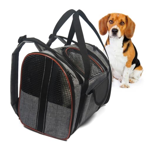 Housoutil Tragetasche für Haustiere mit Katzen und Hunden Kompakt Zusammenklappbar Atmungsaktiv für Unterwegs Housoutil Tragetasche für Haustiere mit Katzen und Hunden Kompakt Zusammenklappbar Atmungsaktiv für Unterwegs von Housoutil