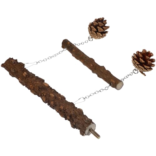 Housoutil Holzstandstange Für Papageien Naturholz Vogelstand Mit Praktischer Schaukel Für Käfig Robuste Glatte Oberfläche Für Kleine Und Mittlere Vögel Spielzeug Und Zubehör Für Housoutil Holzstandstange Für Papageien Naturholz Vogelstand Mit Praktischer Schaukel Für Käfig Robuste Glatte Oberfläche Für Kleine Und Mittlere Vögel Spielzeug Und Zubehör Für von Housoutil