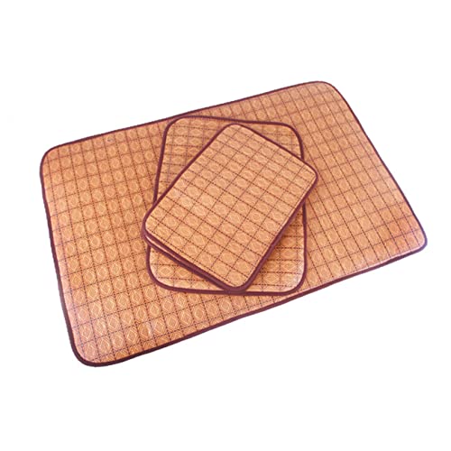 Housoutil Bambus Haustier Kühldecke Doppelseitige Matte Für Sommer Rosa Kühlmatte Für Hunde Und Katzen Für Bett Transport Und Mehr von Housoutil
